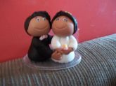 Topo de bolo - casal fofinhos
